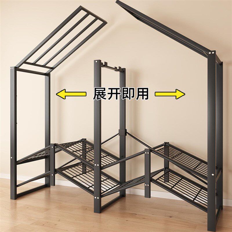 衣柜卧室家用免安装一体式折叠加厚加粗简易布衣柜出租房结实耐用