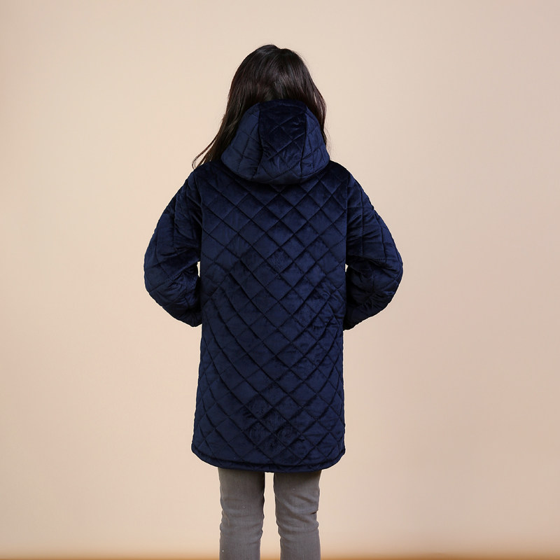 冬季加厚加绒罩衣男女围裙保暖加棉工作服护衣时尚外套棉衣棉袄