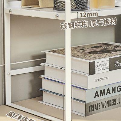 桌面置物架办公桌书桌铁艺收纳架家用卧室宿舍简易书架分层整理架