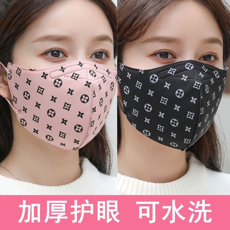 3D立体口罩女秋冬季保暖防寒加大加厚个性冬天口罩时尚韩版潮