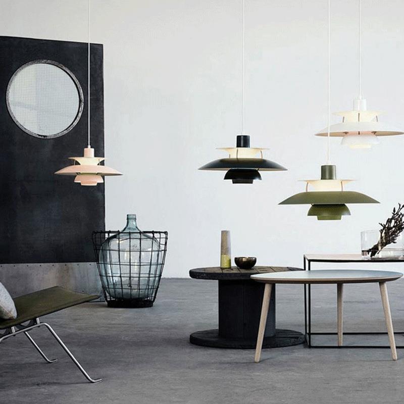 北欧PH5餐厅吊灯日式复古餐桌灯设计师吧台灯中古民宿卧室书房灯