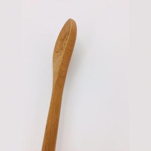 长柄木勺子加粗手柄无漆木饭勺汤勺实木冰淇淋挖勺烘焙食品级原木
