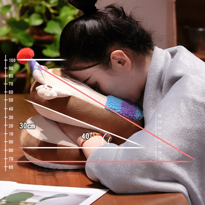 冰丝午睡枕趴睡枕头办公室午休神器儿童午觉O趴桌上小学生睡觉抱