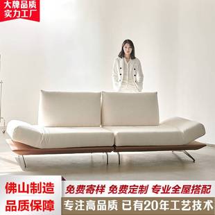 2025新款 现代极简灵动岛沙发客厅家用设计师可调节多功能组合布艺