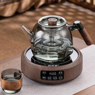 耐热玻璃茶壶蒸煮一体煮茶器 围炉煮茶壶家用电陶炉煮花茶茶具套装