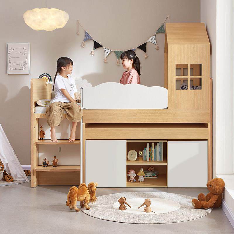 考拉森林上床下桌儿童半高床小户型多功能组合床柜一体男孩女孩床