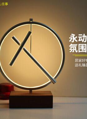 创意永动仪夜灯牛顿摆家居办公桌面摆件送朋友送同事领导高级礼物