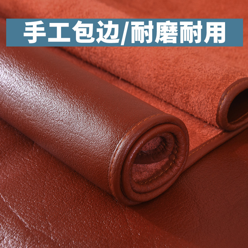 定做头层水牛皮沙发垫子简约现代客厅通用真皮防滑红木凉坐垫欧式