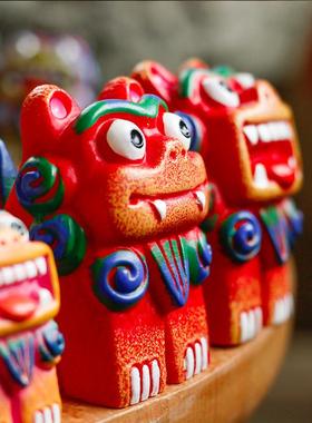 狮三百®狮方正特大号小狮子原创节日家居客厅桌面装饰摆件送礼中