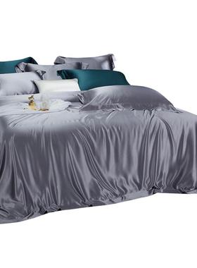 重磅0姆米10床0真四件套%婚庆床品单套件丝整A19267幅桑蚕丝