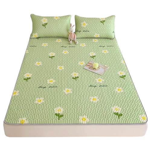 A冰丝乳胶凉席三件套季家铺床垫席用子可折叠夏软席空调席2024002