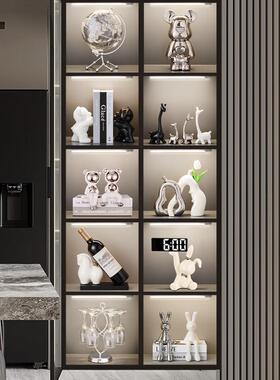 现代高端kqsstjgb大暴力熊假书餐档书酒柜气家居装饰品摆件边柜电