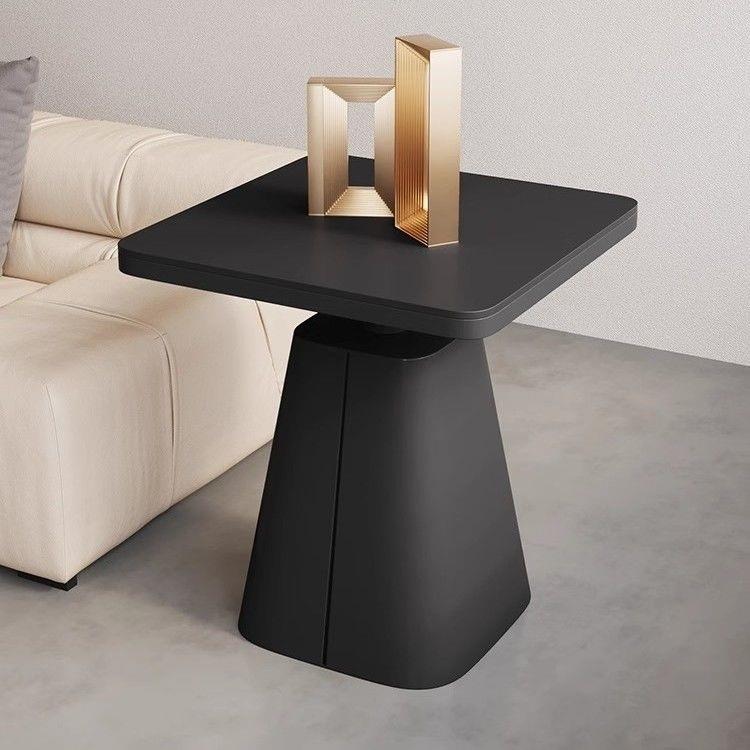 奶油风岩板沙发边几床头边柜小茶几简约现代客厅方几创意角几桌子