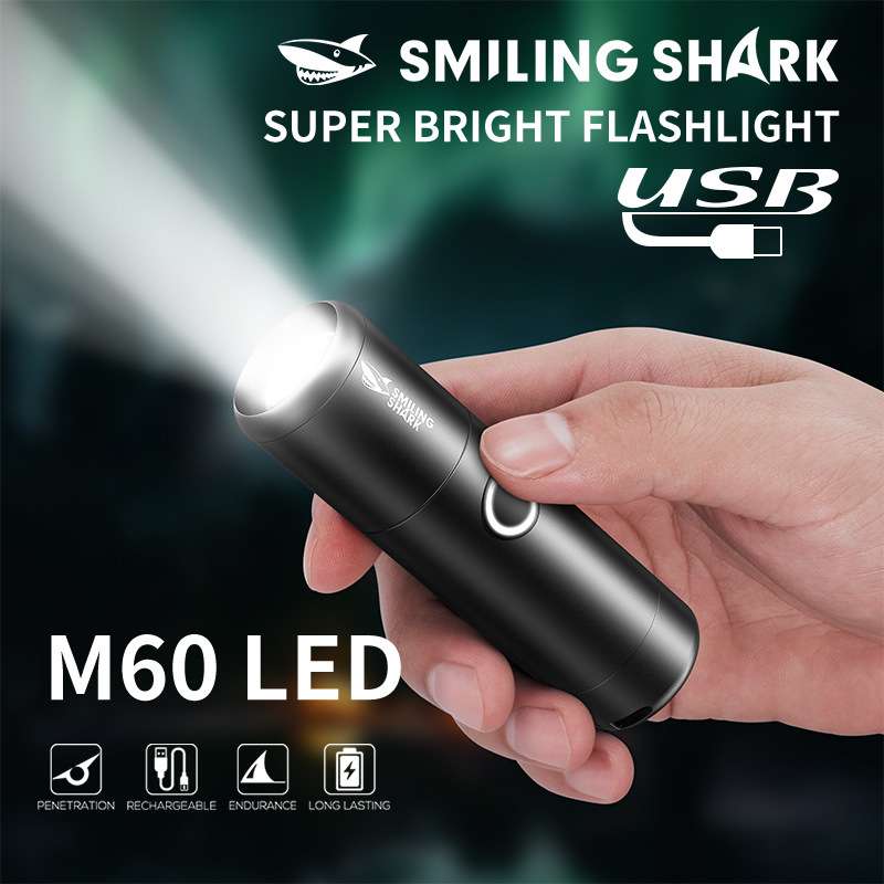 Outdoor lighting flashlight three-color lampshade focusing