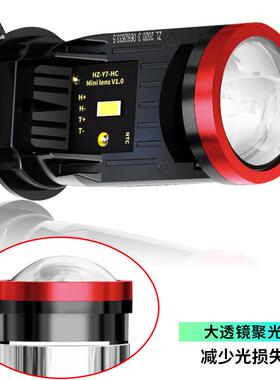 ZIMMER新款大功率小透镜车灯Y7D-H4 远近光一体高亮LED汽车前照灯