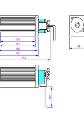 YH60138 （60mm*138mm） AC110/220V交流轴流、横流风机厂家直销