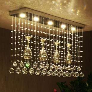 餐厅吊灯三头水晶吊灯现代简约 创意个性吧台餐桌茶桌饭厅灯饰