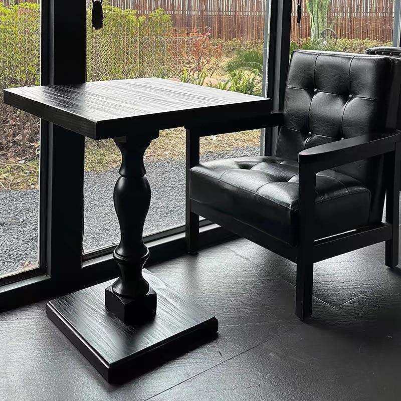 黑色复古奶茶店方形小茶几北欧中古小方桌轻奢美式咖啡桌边几,鲜花速递/花卉仿真/绿植园艺,割草机/草坪机,淘宝优惠券,粉丝福利购,淘宝优惠卷