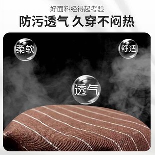 围裙透气春秋工作服男女加肥家用厨房防油污男女 加大棉布罩衣长袖