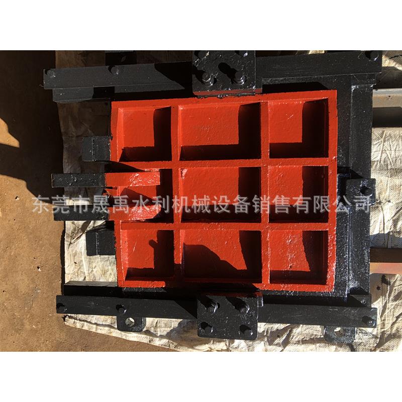 广东污水处理厂电动手动闸门铸铁镶铜圆闸门方闸门电动执行器