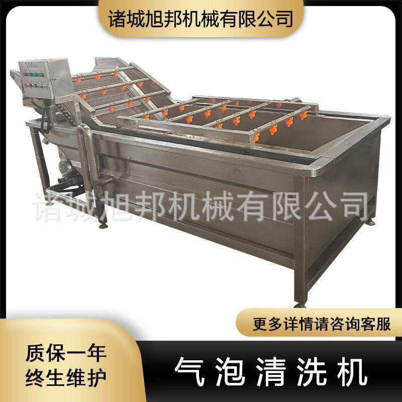 裙带菜海带丝气泡清洗机 蕨菜喷淋清洗设备 黄豆角酸豆角清净机