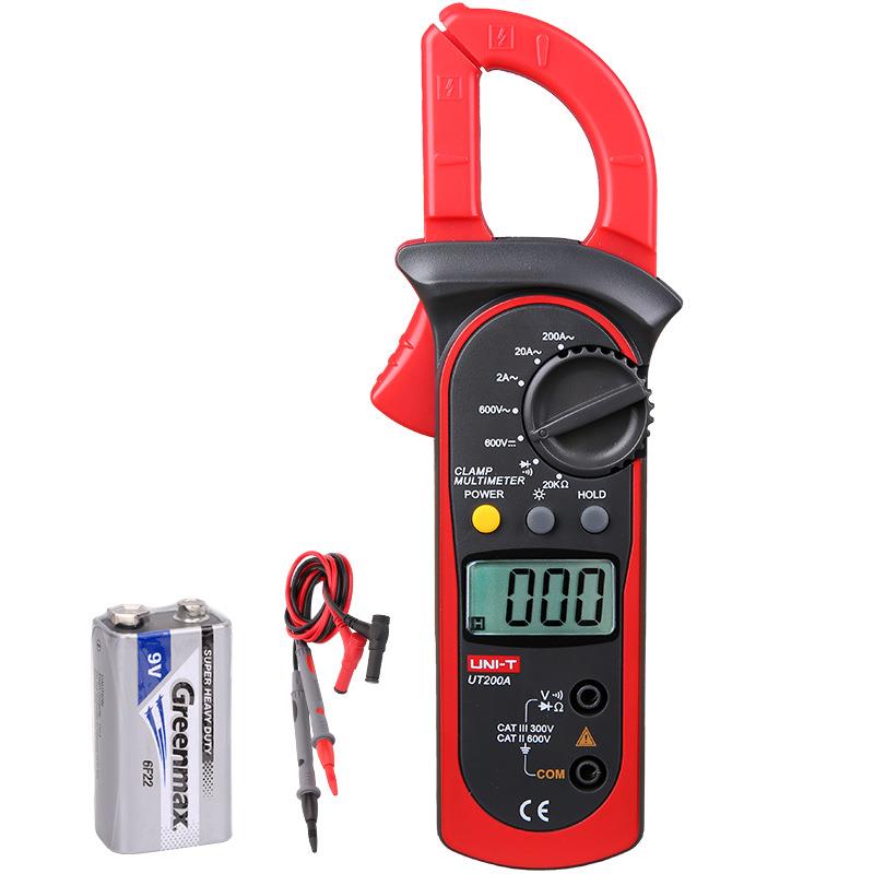 优利德 UT200A 钳形万用表数字钳形表防烧防误测数显钳形电流表