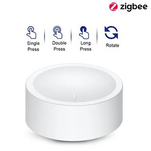 zigbee旋钮按键情景开关磁吸随意贴场景调光支持home assistant