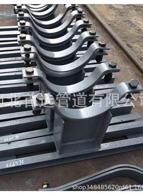 电厂配件D6管夹横担 D7焊接横担 D8管卡横担 连接管道弹簧支吊架