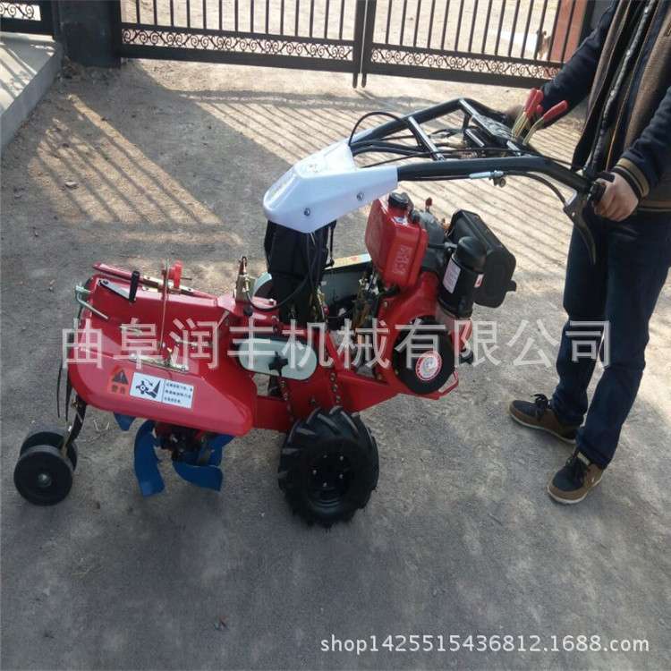 小型生姜种植管理机 大棚多用除草开沟机 果树园林种植管理机