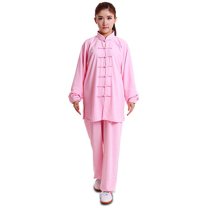 逐波Zooboo太极服女练功服太极拳服装女武术表演服晨练服男棉加丝