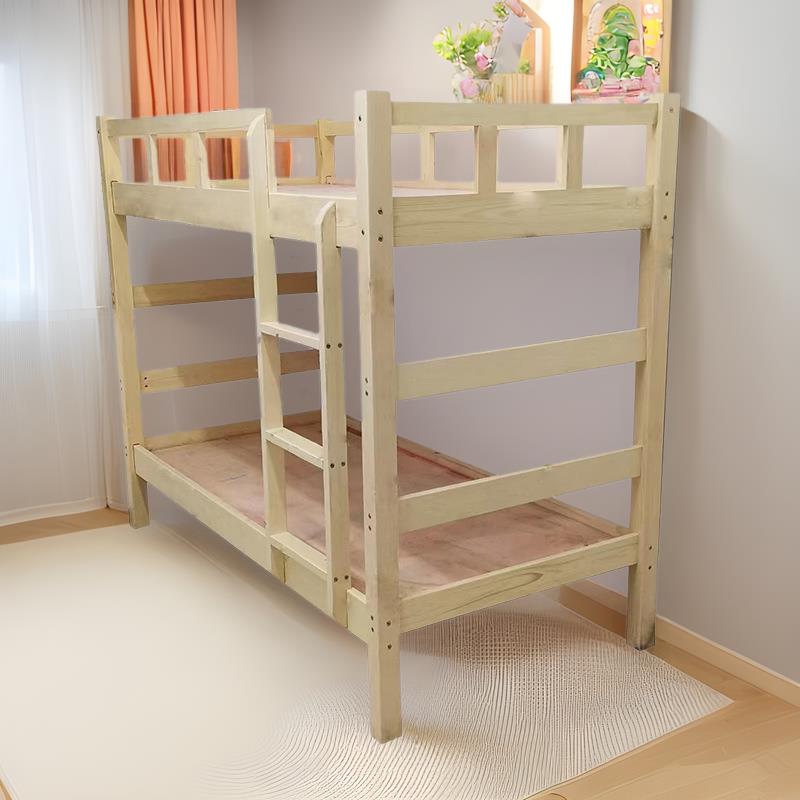 全实木上下床子母床同宽上下铺床员工宿舍学校寝室高低松木双层床