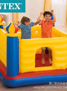 INTEX48259蹦蹦床家用跳跳床弹跳床室内外儿童充气乐园城堡淘气堡
