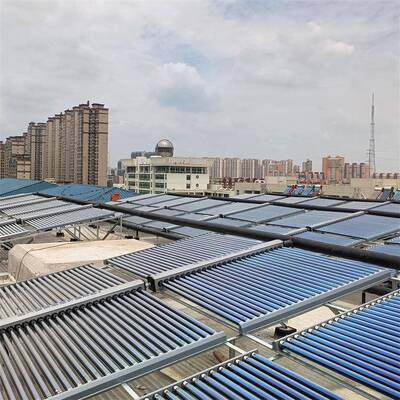学校宿舍楼大型太阳能空气能热水系统 空气能结合太阳能 能源互补