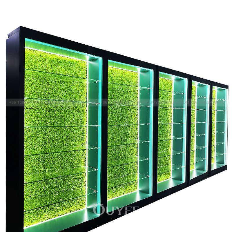 厂家烟柜台烟草展示柜烟酒柜玻璃柜多层展柜烟草背柜带LED灯设计