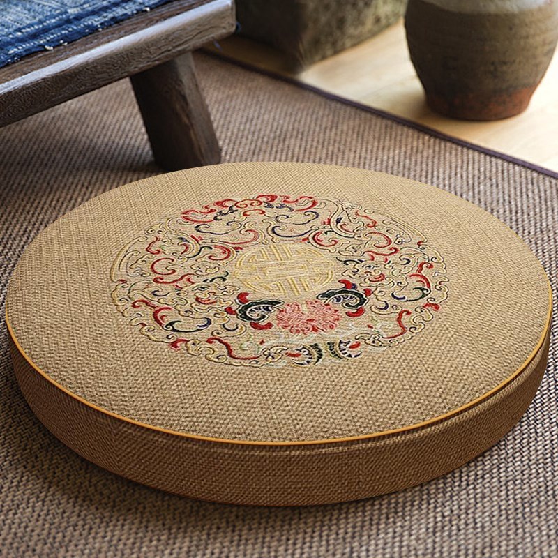 蒲团坐垫家用地上看书懒人打坐禅修垫F榻榻米地垫坐墩拜垫跪垫日