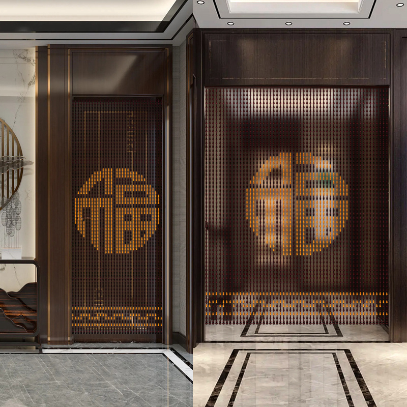 桃木葫芦门对门h帘客厅卧室厕所入户门屏风新中式珠帘隔断帘免打