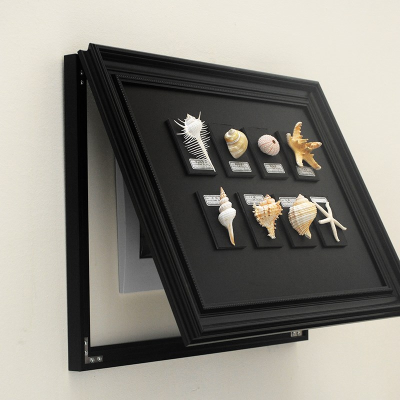 中古风电表箱装饰画2024新款高B级感立体贝壳磁吸配电箱遮挡装饰