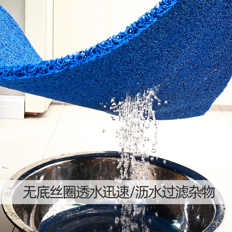 灰色防滑地垫厨房厕所防溅t水浴室室外商用塑料pvc镂空防水垫地毯