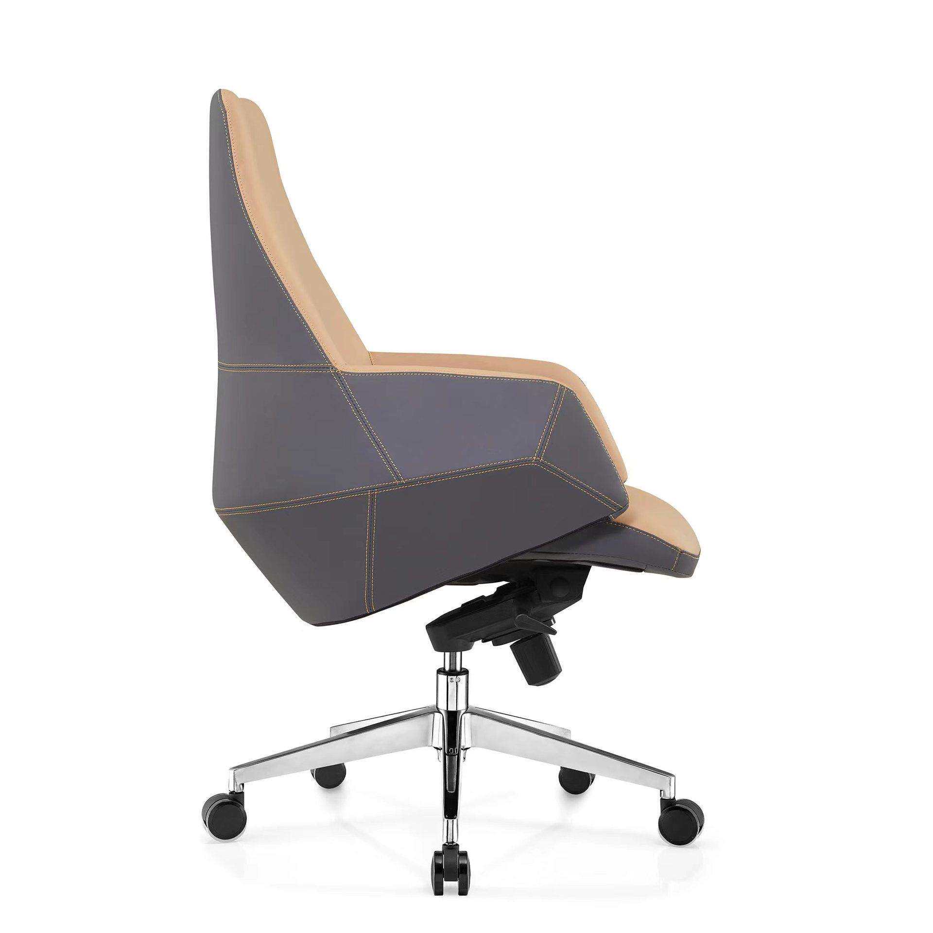 奋斗者系列 中背皮椅 老板椅 厂家直销 可转椅子