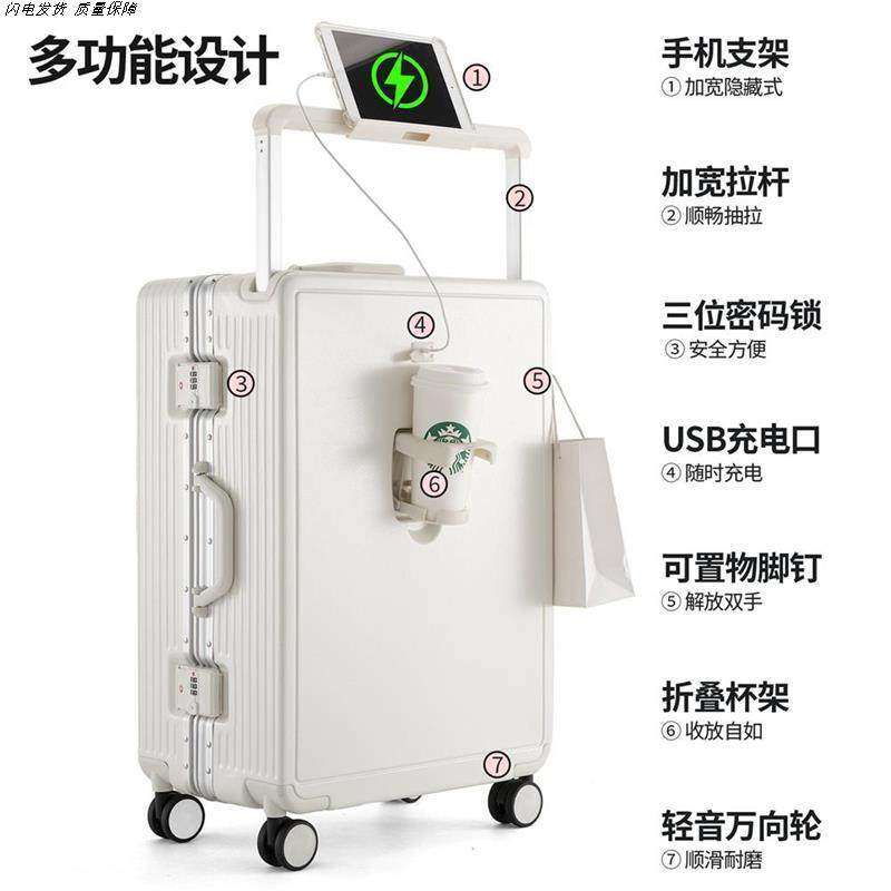 宽拉杆箱新娘陪嫁红色密码旅行万向轮静音密码行李箱结婚平时可用