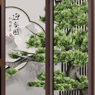 现代简约实木屏风隔断客厅遮挡折叠移动卧室家用酒店办公室 新中式
