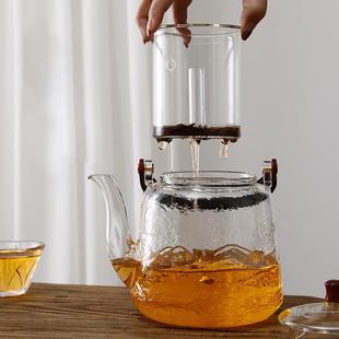 煮茶壶大号提用梁壶茶家用玻璃JFH451白茶煮器烧水壶泡茶红专蒸茶
