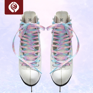 花样滑冰冰刀鞋专用棉鞋带绳溜冰鞋专业鞋带加长耐用炫彩ZML021