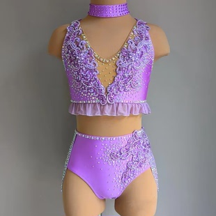 左媄现代舞蹈儿童成人女款 比赛服ZM661 专业比赛演出服艺考花式