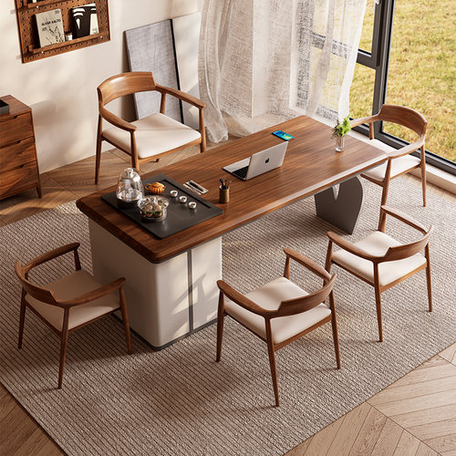 新中式实木茶桌办公泡茶