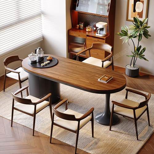 2025新款实木茶桌椅组合小户型