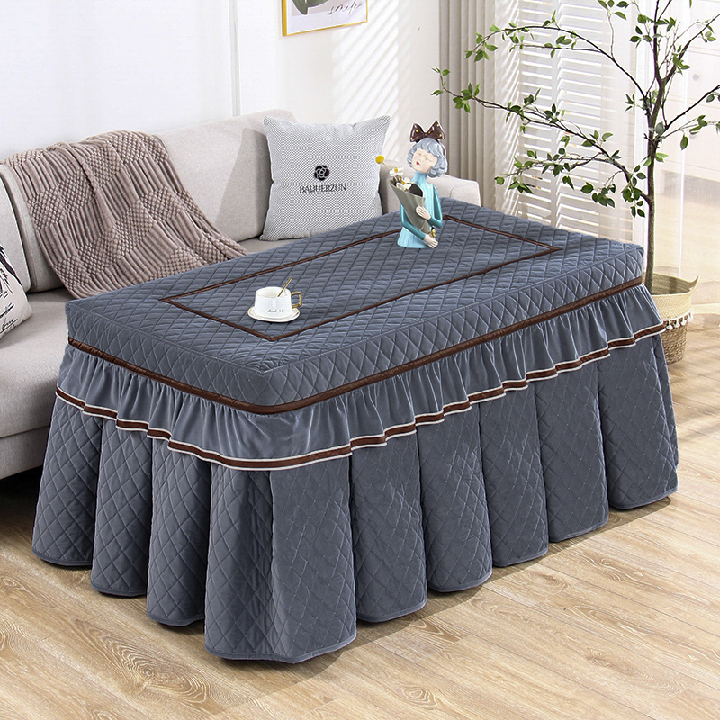 烤火桌罩套长方形加绒加厚烤v火炉桌布罩烤火罩被2023新款电炉罩