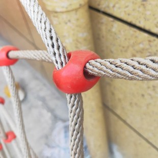 户外攀爬网连接扣攀爬绳卡扣十字分体拼接扣绳子塑料卡扣十字绳扣