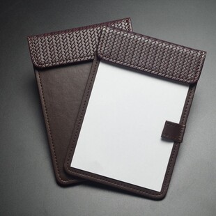 A4会议夹板垫A6小便签夹A5收银点菜账单票据夹皮服务指南酒店宾馆