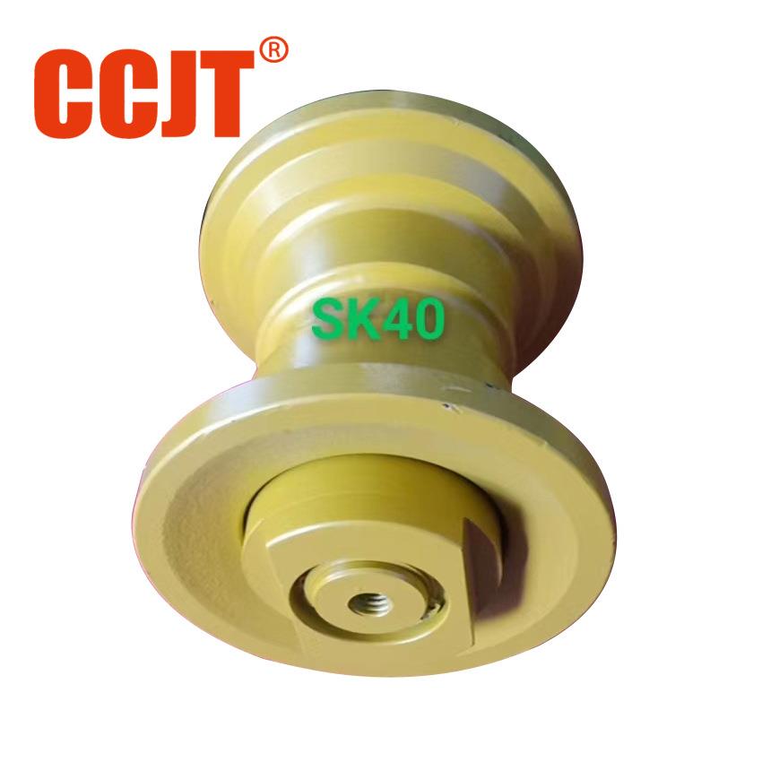 工程机械神钢SK40支重轮神钢挖掘机承重轮矿山轮底盘件四轮一带